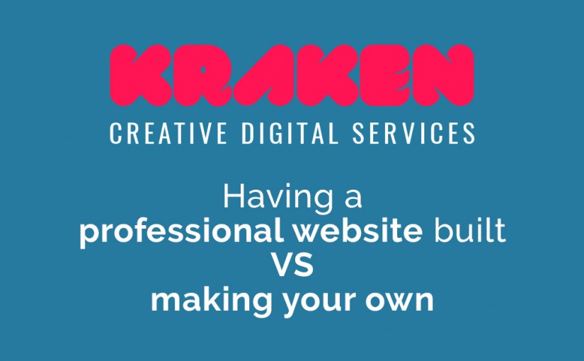 Having a professional website built VS making your own