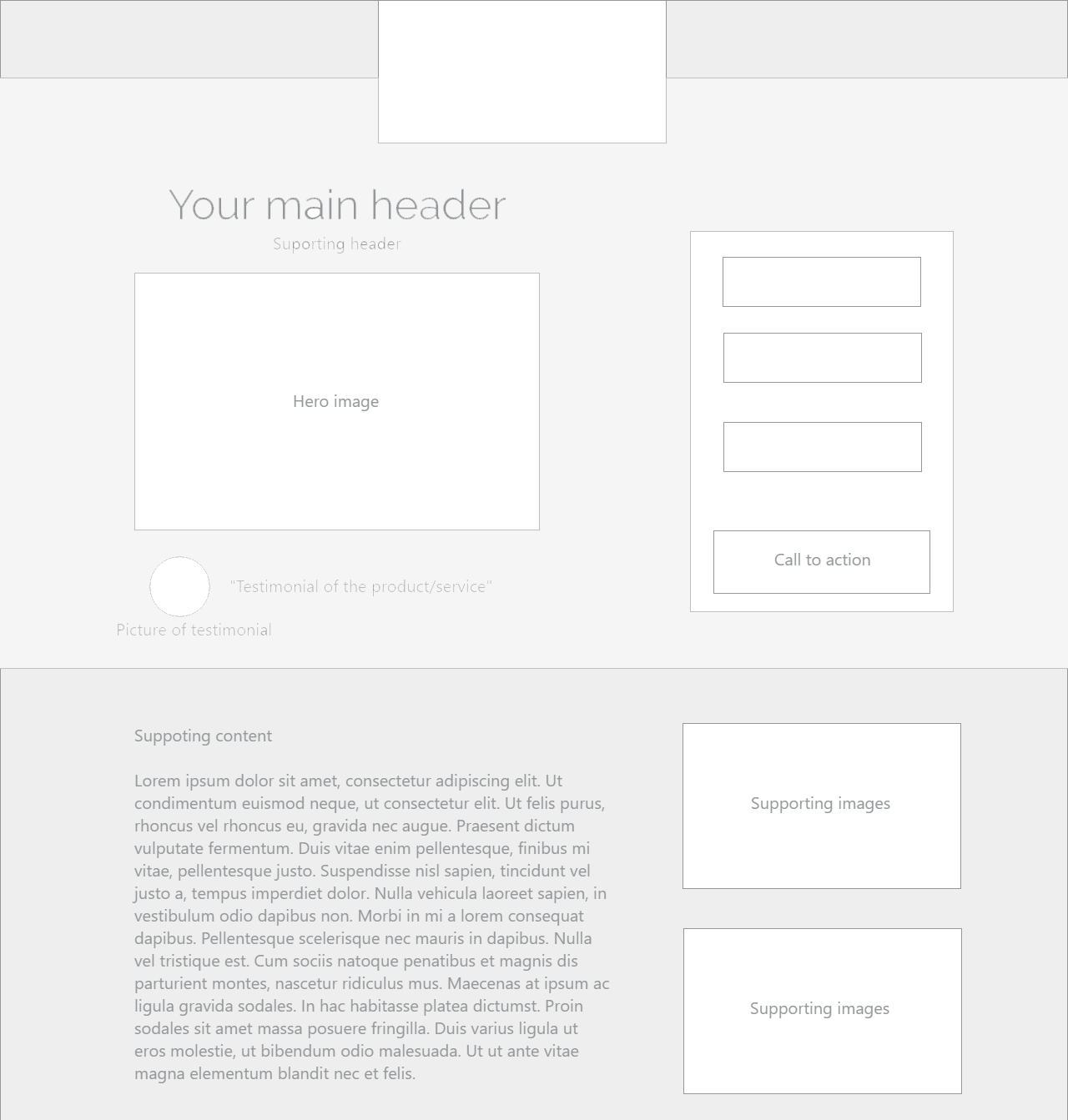 Kraken Creative Digital Services - Landing page layout